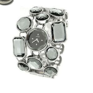 Gorgeous Guess watch bracelet with some fading on bracelet needs battery no box